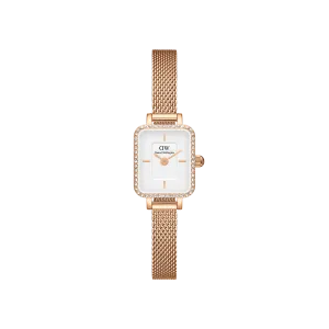 Daniel Wellington Quadro Mini Lumine Bezel Rose Gold Watch DW00100731