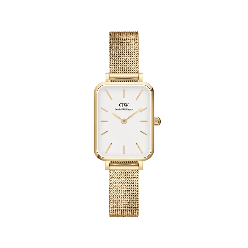 Daniel Wellington Quadro Pressed Evergold Gold Watch 20x26mm