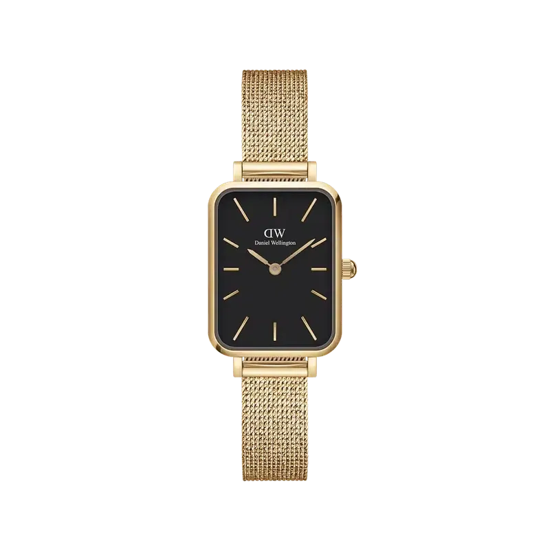 Daniel Wellington Quadro Pressed Evergold Gold Watch 20x26mm