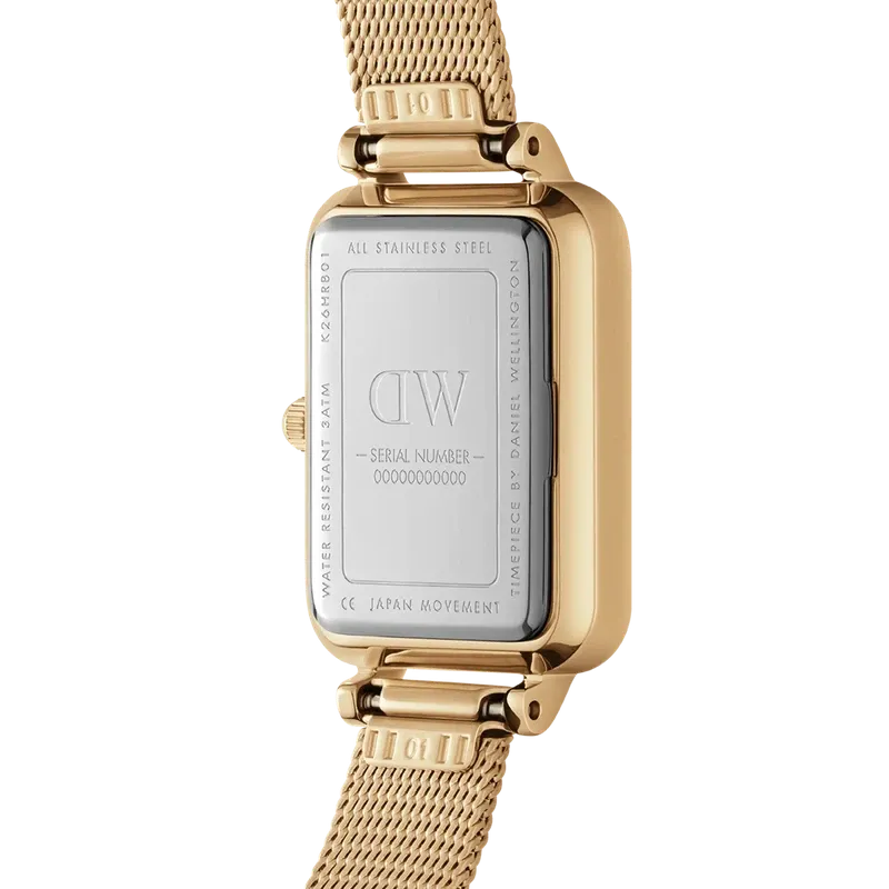 Daniel Wellington Quadro Pressed Evergold Watch 20x26mm