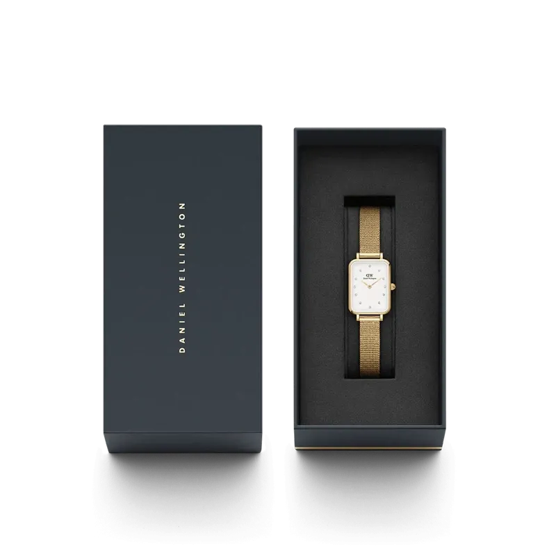 Daniel Wellington Quadro Pressed Evergold Watch 20x26mm