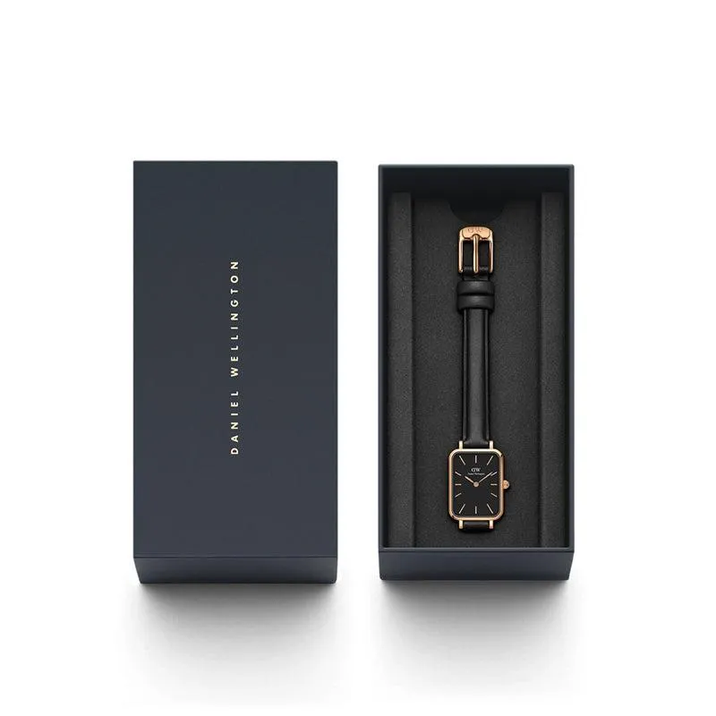 Daniel Wellington Quadro Pressed Sheffield Gents Leather Rose Gold