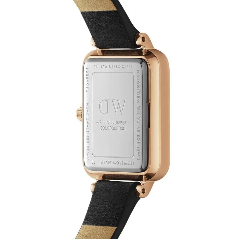 Daniel Wellington Quadro Pressed Sheffield Gents Leather Rose Gold