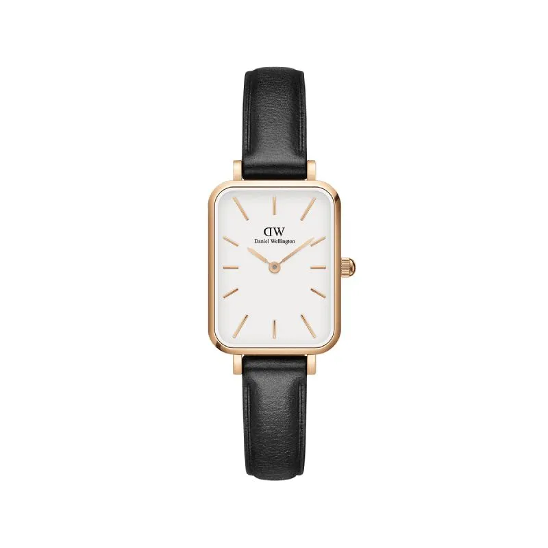 Daniel Wellington Quadro Pressed Sheffield Leather Rose Gold 20x26mm