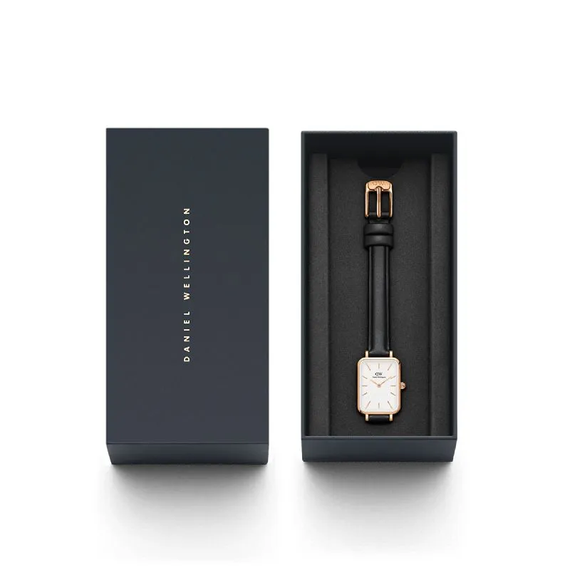Daniel Wellington Quadro Pressed Sheffield Leather Rose Gold 20x26mm