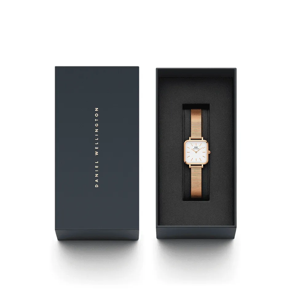 Daniel Wellington Quadro Studio 22mm RG White DW00100517