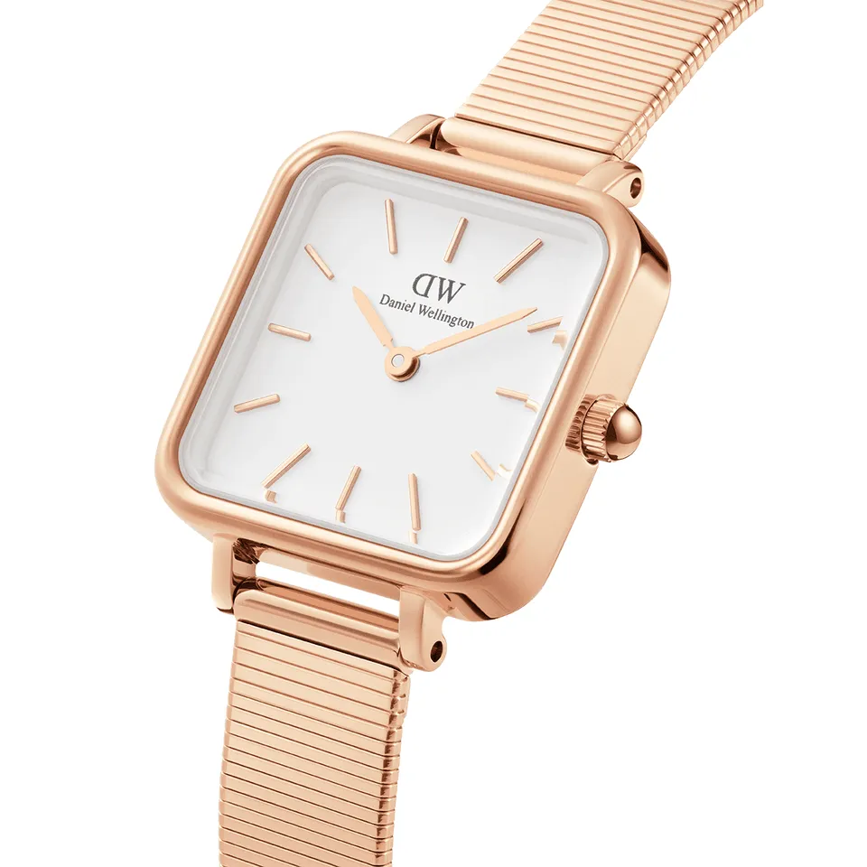 Daniel Wellington Quadro Studio 22mm RG White DW00100517