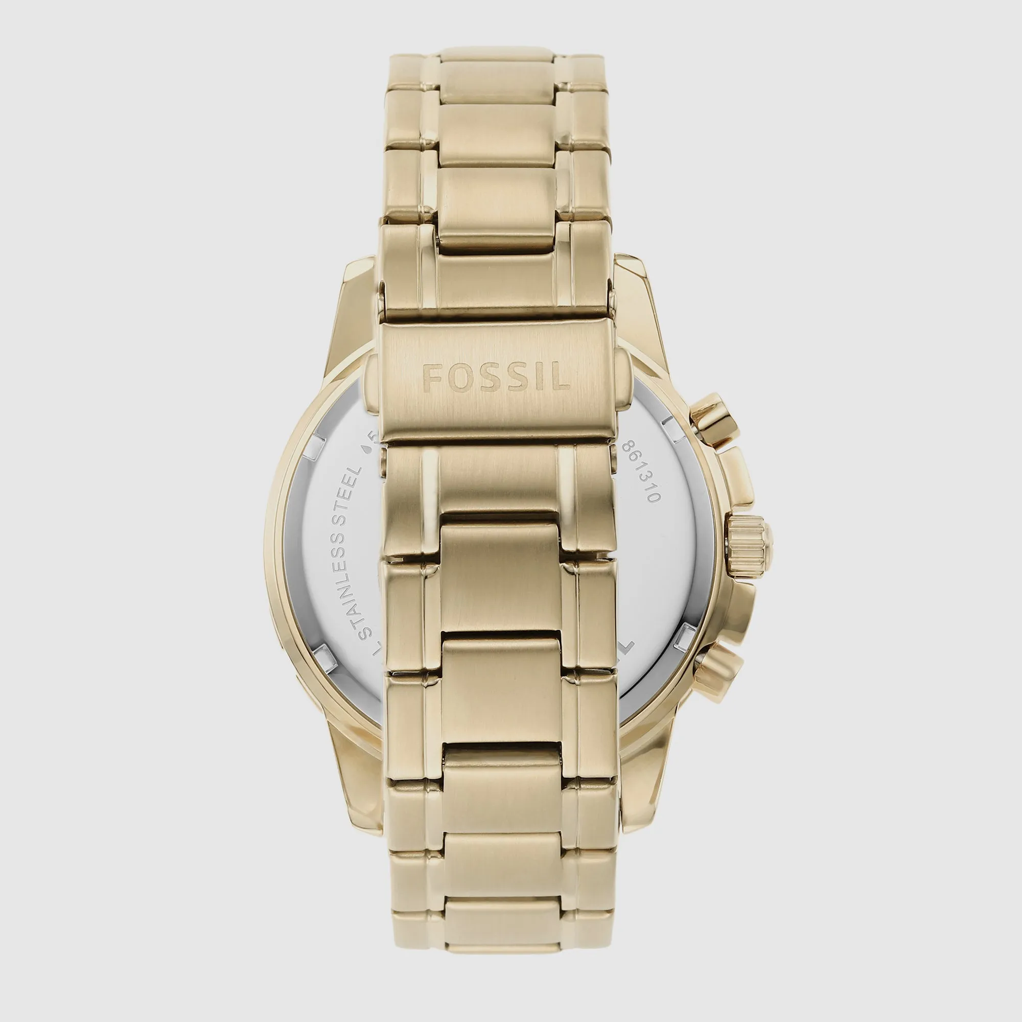 Dean Men Quartz Gold Dial Chronograph Stainless Steel Watch FS4867