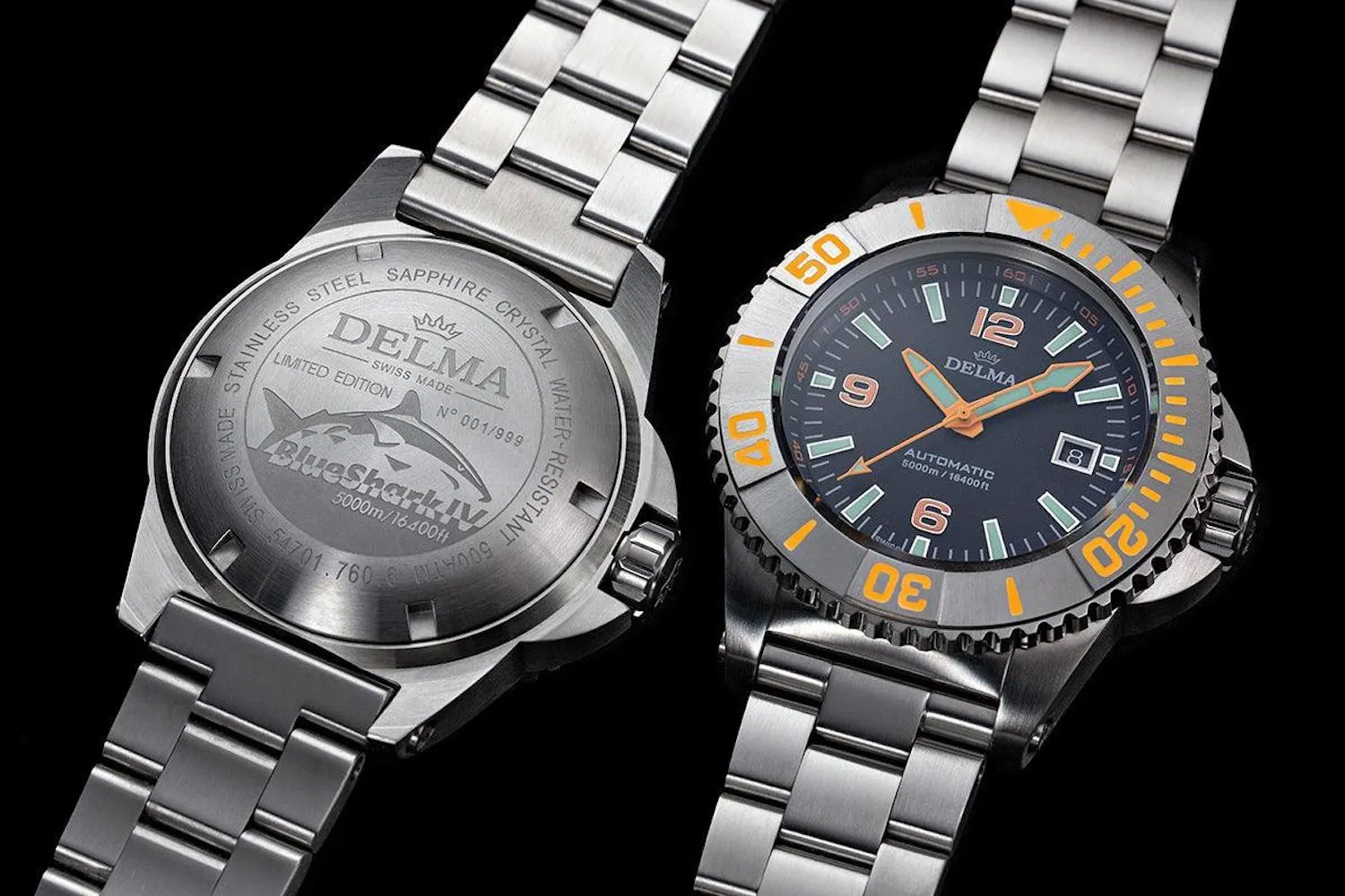 Delma Blue Shark IV Black Limited Edition Watch