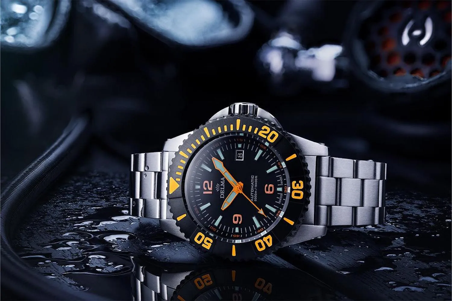 Delma Blue Shark IV Black Limited Edition Watch