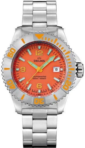 Delma Blue Shark IV Orange Limited Edition Watch
