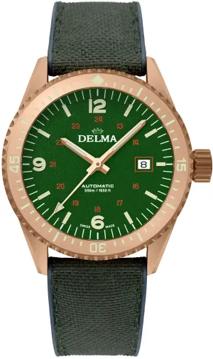 Delma Cayman Field Bronze Green Watch