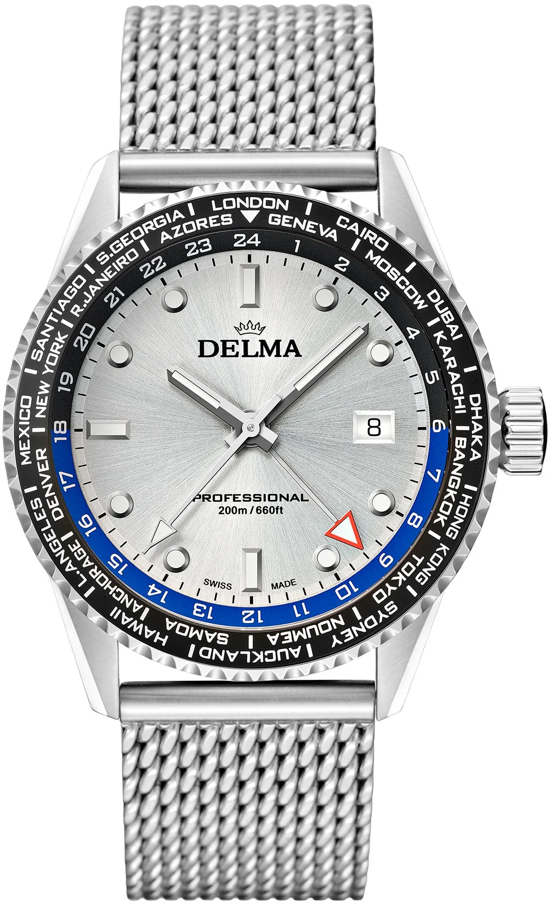 Delma Cayman World Timer Quartz Watch