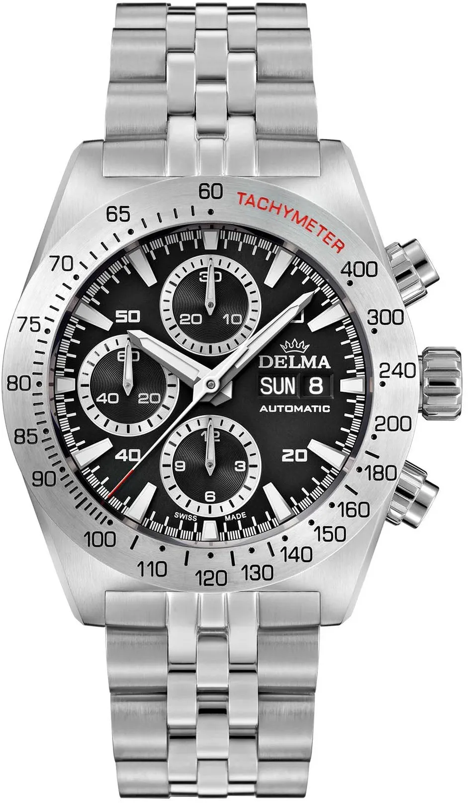 Delma Montego Chronograph Black Bracelet Watch