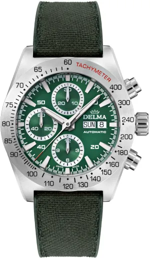 Delma Montego Chronograph Green Watch