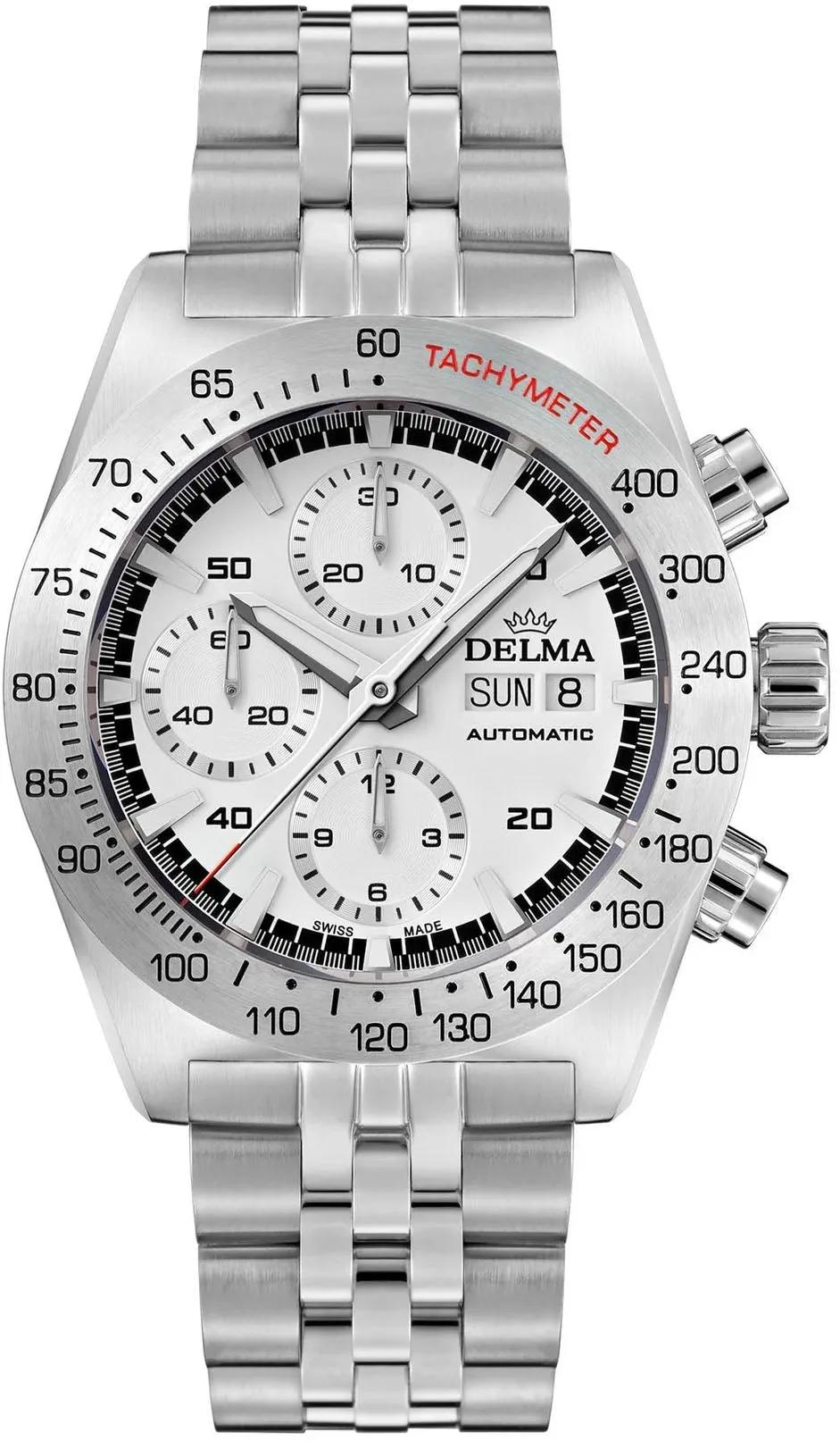 Delma Montego Chronograph White Bracelet Watch