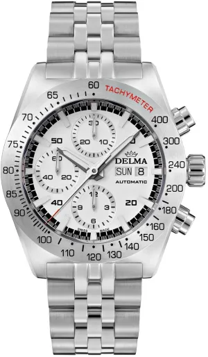 Delma Montego Chronograph White Bracelet Watch