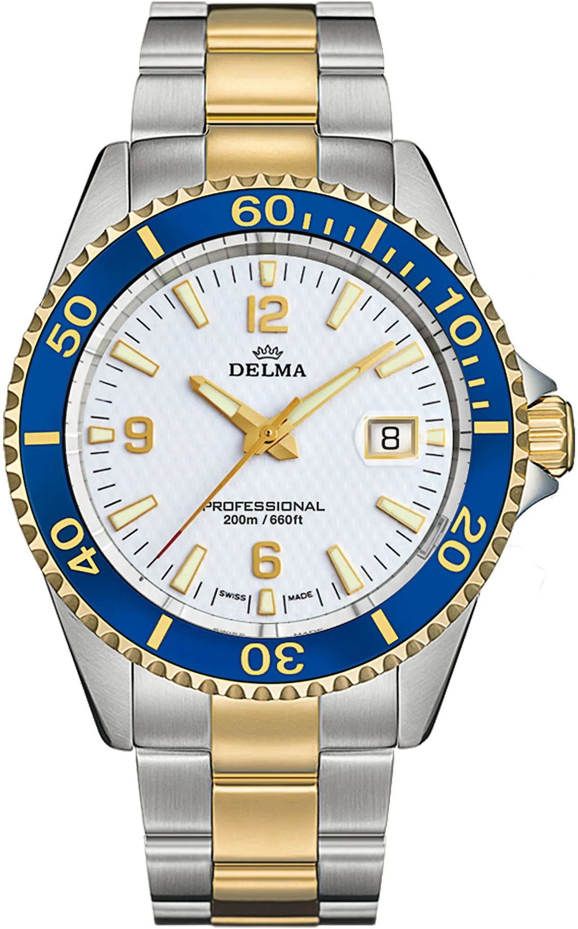 Delma Santiago Quartz Two Tone Watch