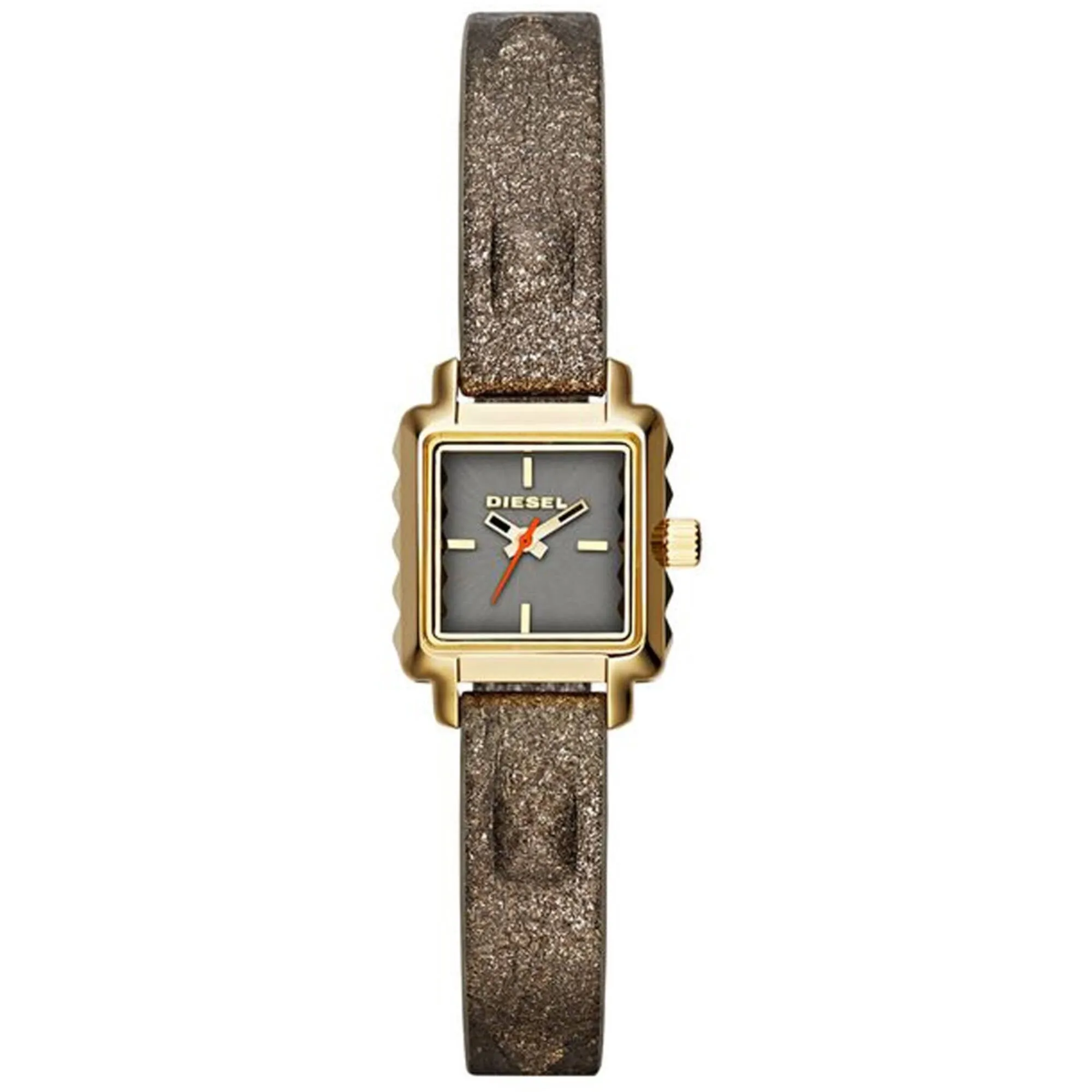 Diesel Women's Watch - Ursula Quartz Grey Dial Brown Genuine Leather Strap | DZ5478