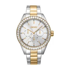DKNY Nolita Multi Glitz Silver Dial Stainless Steel Watch DK1L027M0075