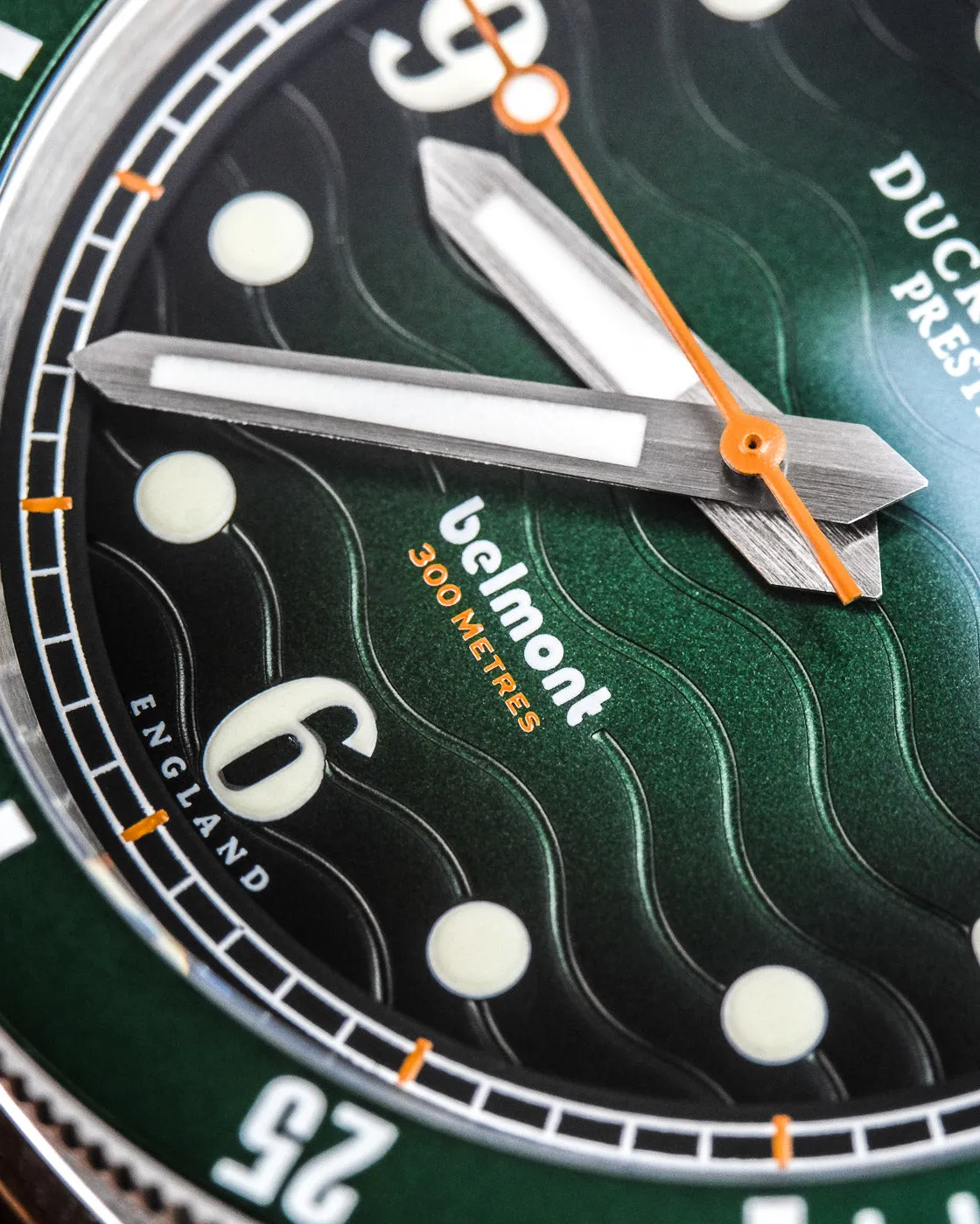 Duckworth Prestex Belmont Dive Green Green Rubber Watch