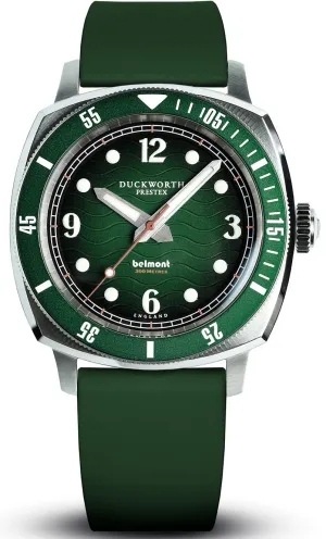 Duckworth Prestex Belmont Dive Green Green Rubber Watch