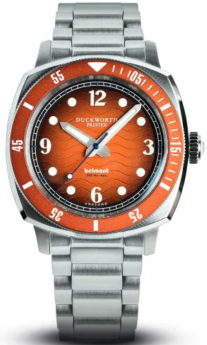 Duckworth Prestex Belmont Dive Orange Bracelet Watch