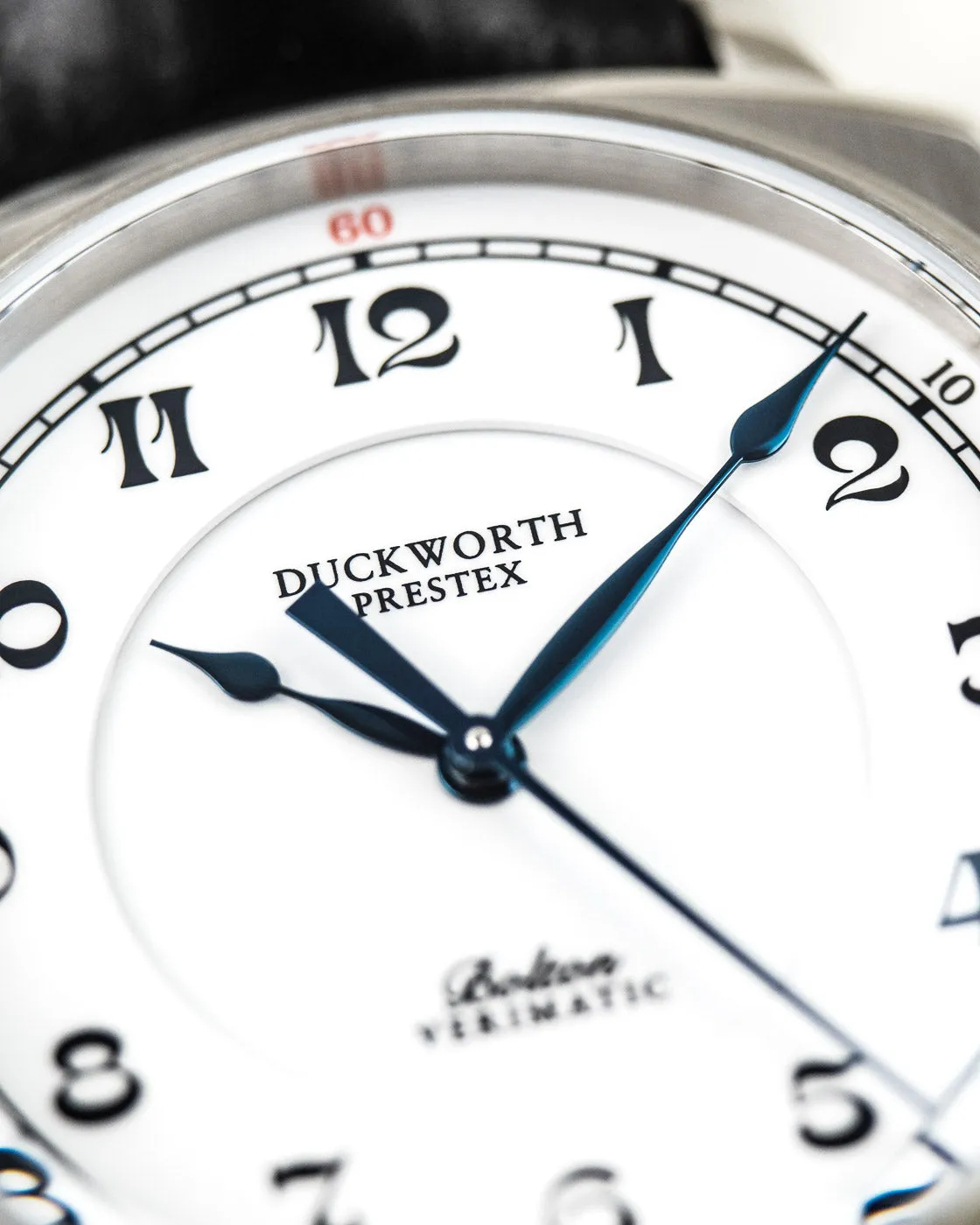 Duckworth Prestex Bolton Verimatic White Brown Leather Watch