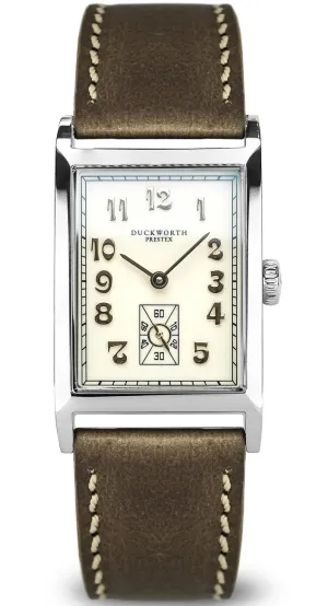 Duckworth Prestex Centenary Cream Brown Leather Watch
