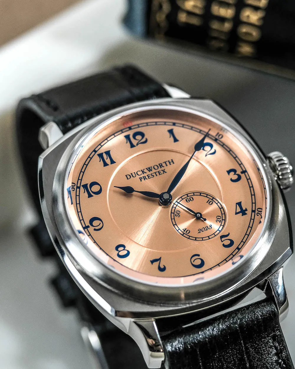 Duckworth Prestex Coronation 2023 Salmon Pink Limited Edition Watch