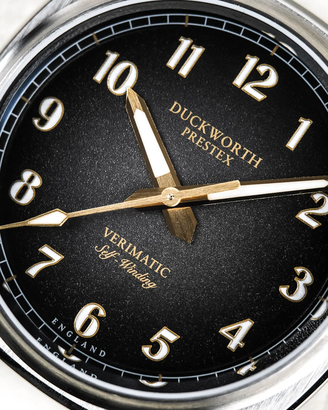 Duckworth Prestex Verimatic Black Fume Mesh Bracelet Watch