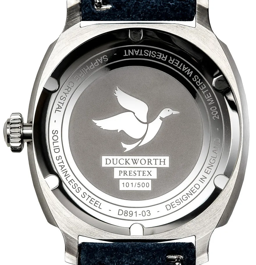 Duckworth Prestex Verimatic Orange Fume Brown Suede Watch