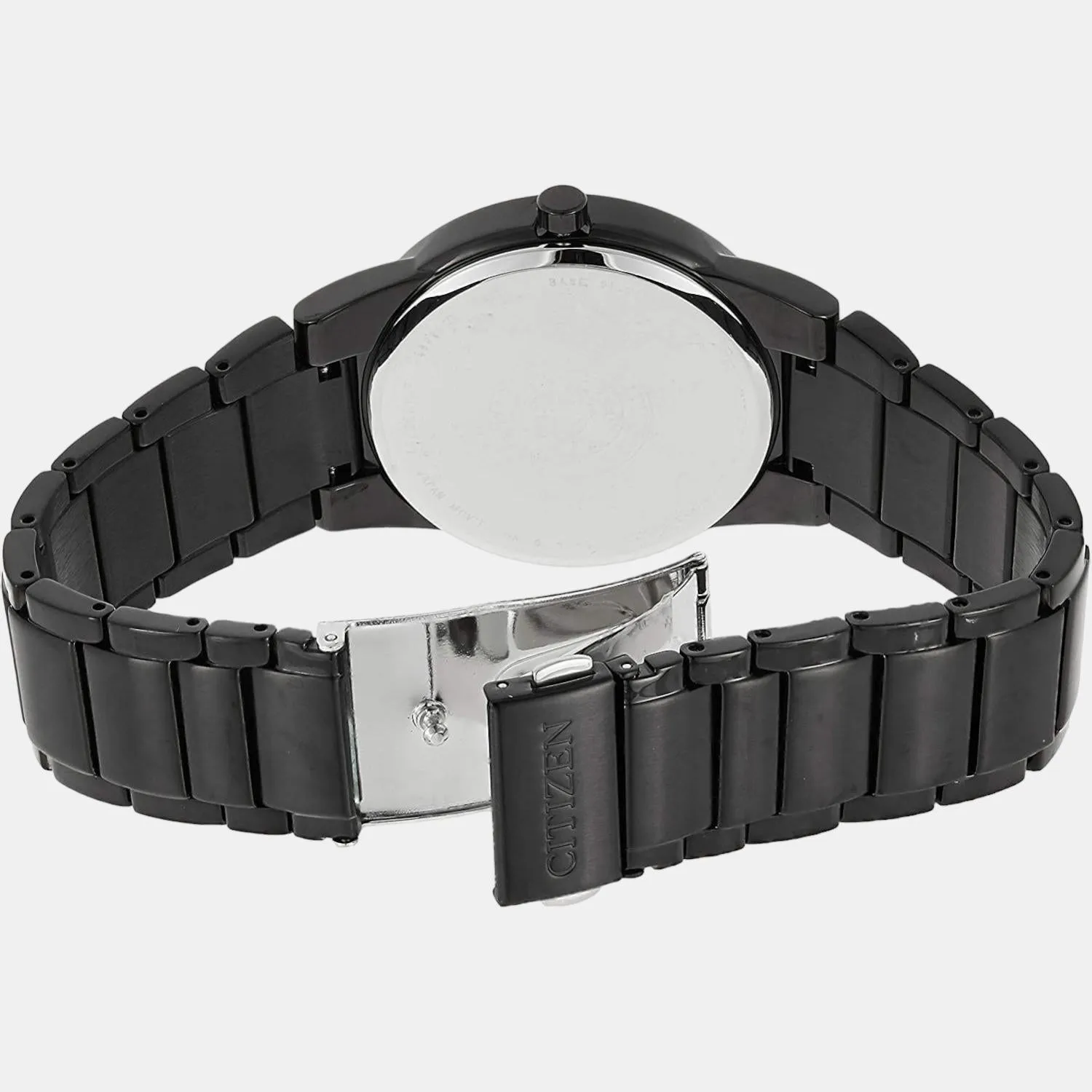 Eco-Drive Men's Black Analog Stainless Steel Watch AU1065-58E