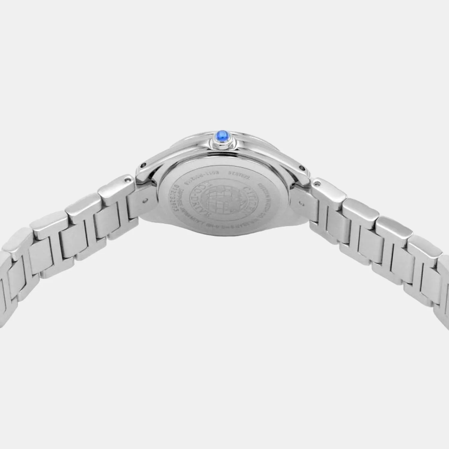 Eco-Drive Women White Dial Analog Stainless Steel Watch EW2540-83A
