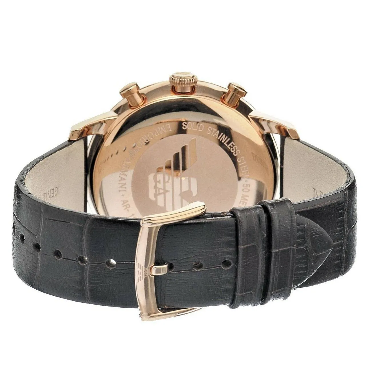 Emporio Armani Ar1616 Men's Watch with Brown Leather Strap