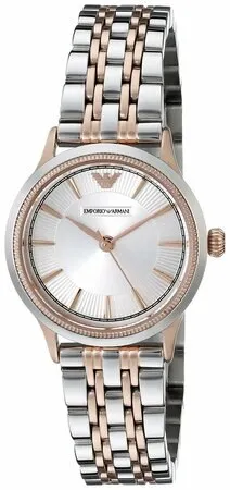 Emporio Armani AR1827 Rose Gold and Silver Elegant Women's Quartz Watch
