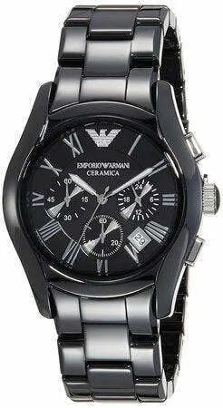 Emporio Armani Black Ceramic Chronograph Watch for Men AR1400