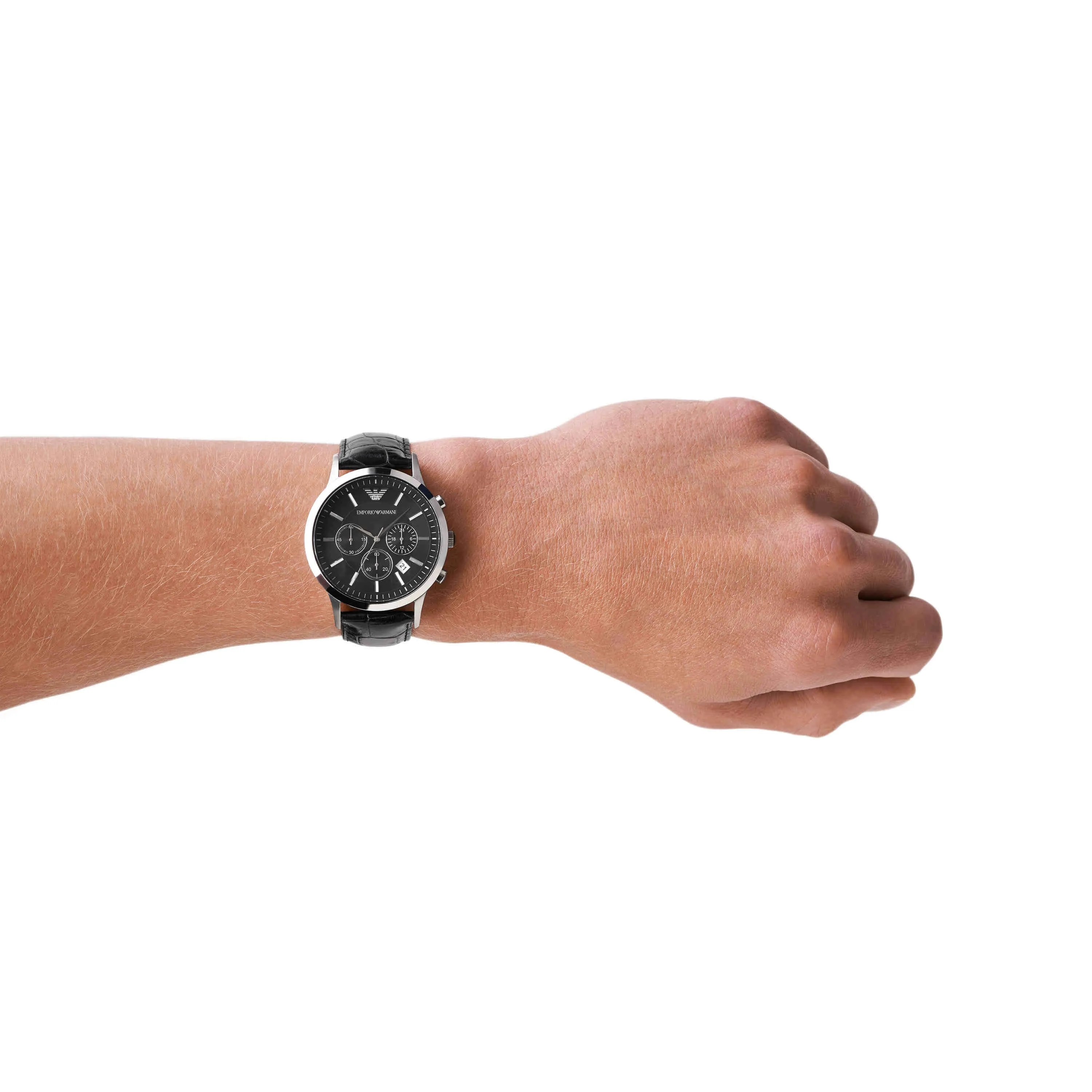 Emporio Armani Black Chronograph Watch AR2447