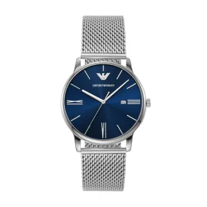 Emporio Armani Blue Sunray Dial Stainless Steel Men's Watch AR11571