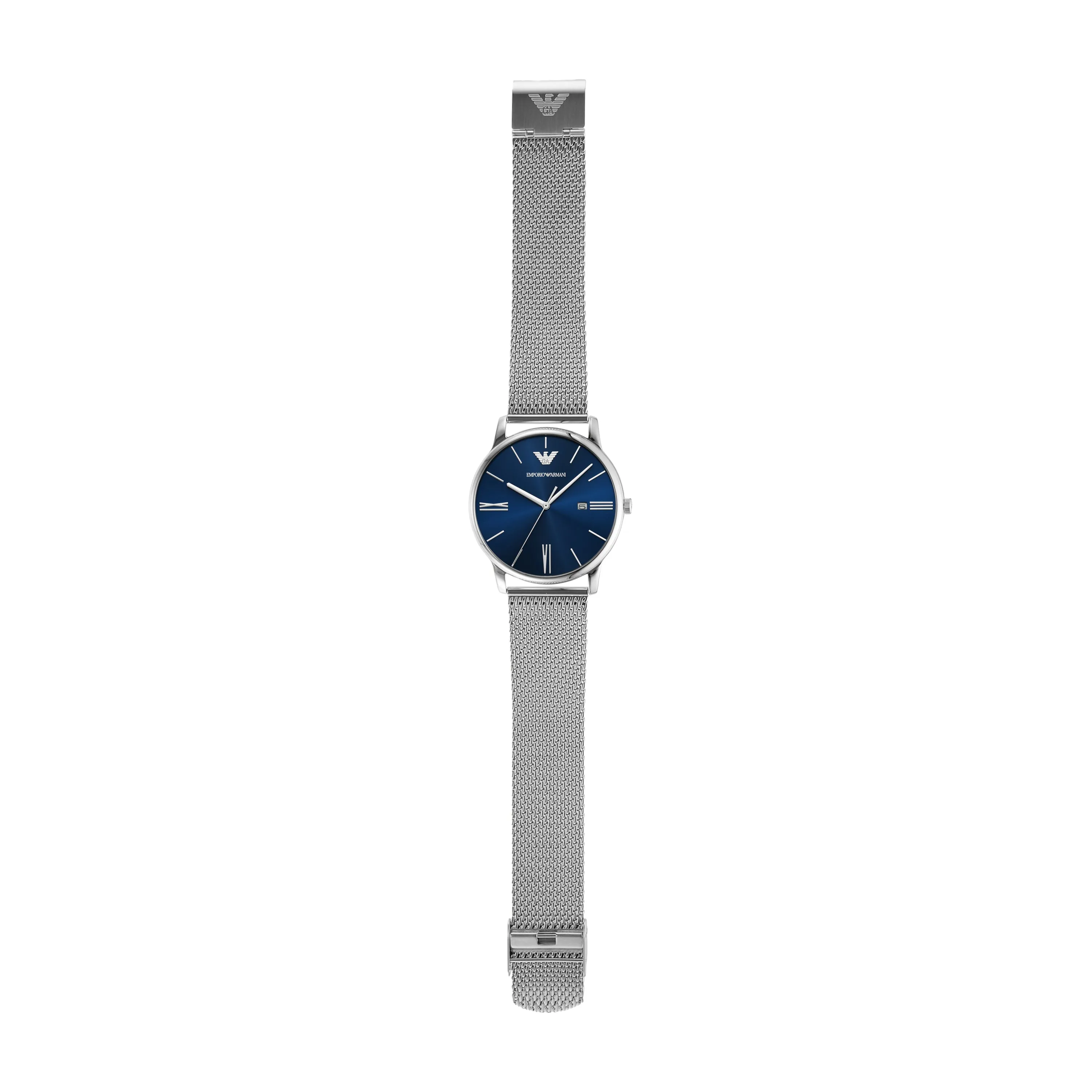 Emporio Armani Blue Sunray Dial Stainless Steel Men's Watch AR11571