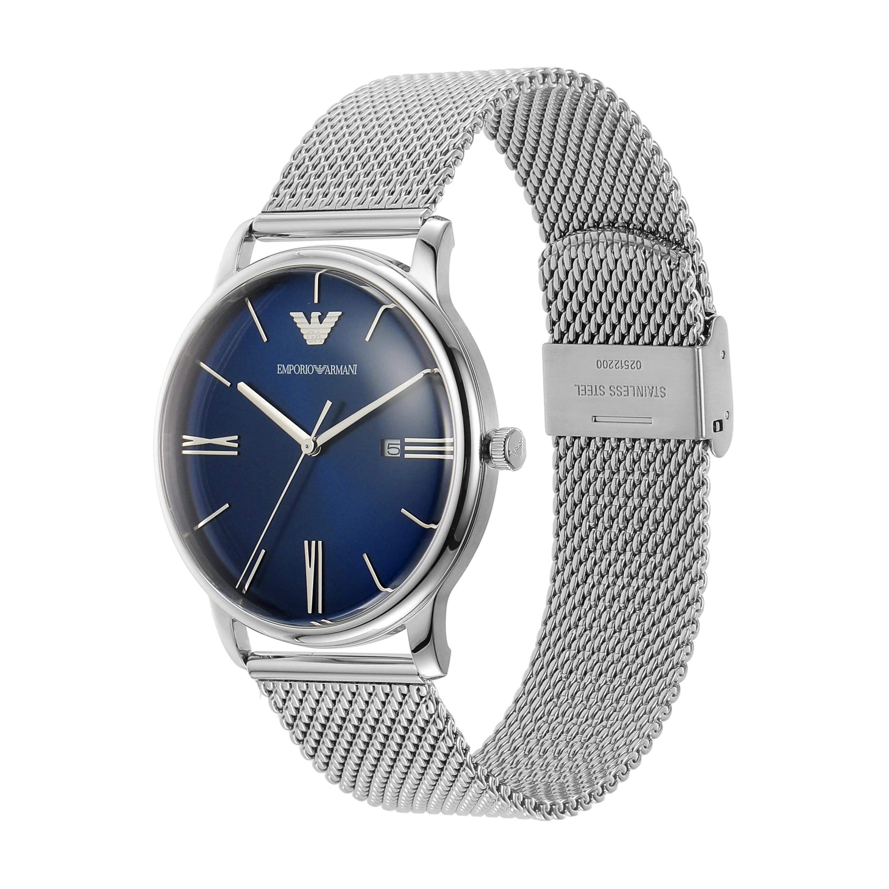 Emporio Armani Blue Sunray Dial Stainless Steel Men's Watch AR11571