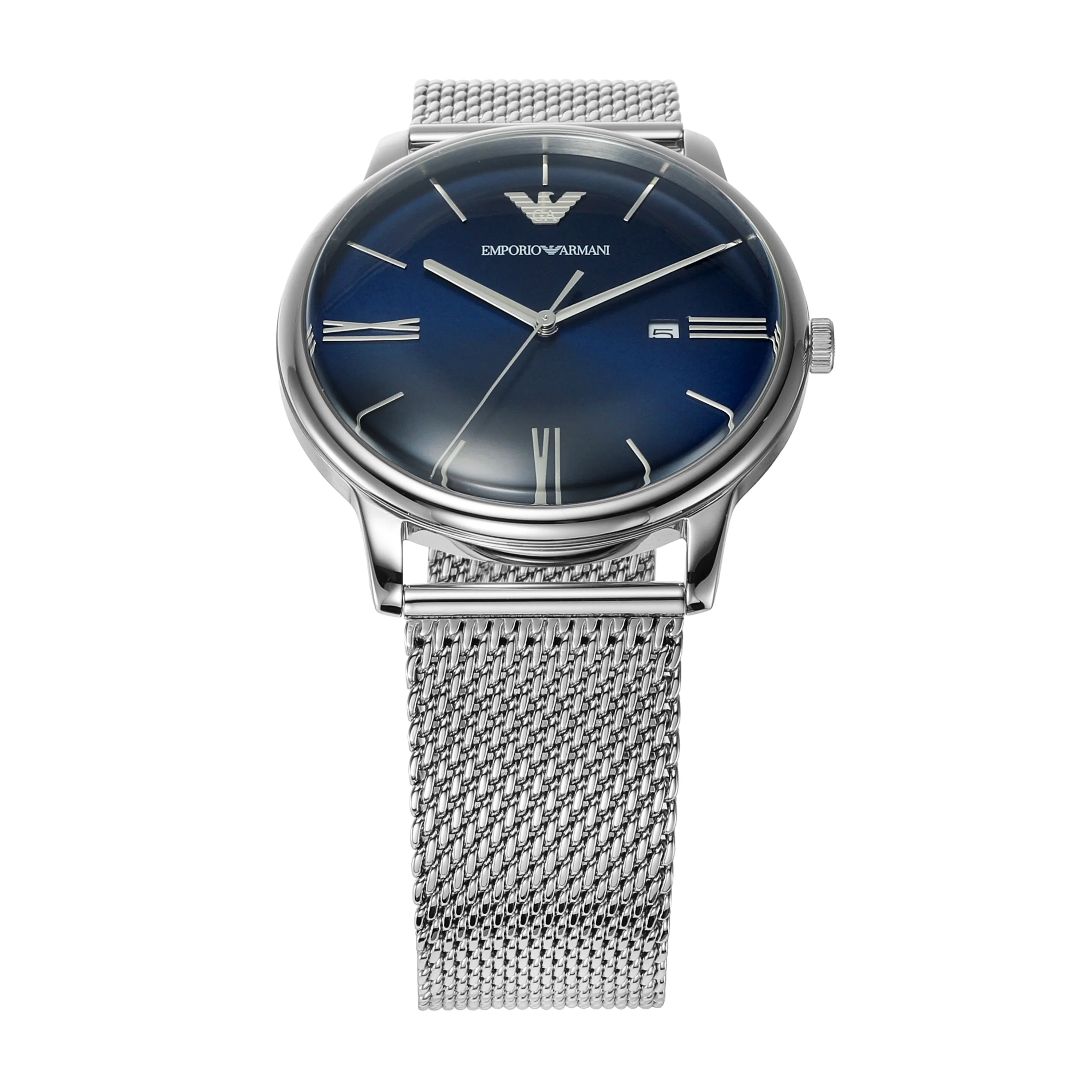 Emporio Armani Blue Sunray Dial Stainless Steel Men's Watch AR11571
