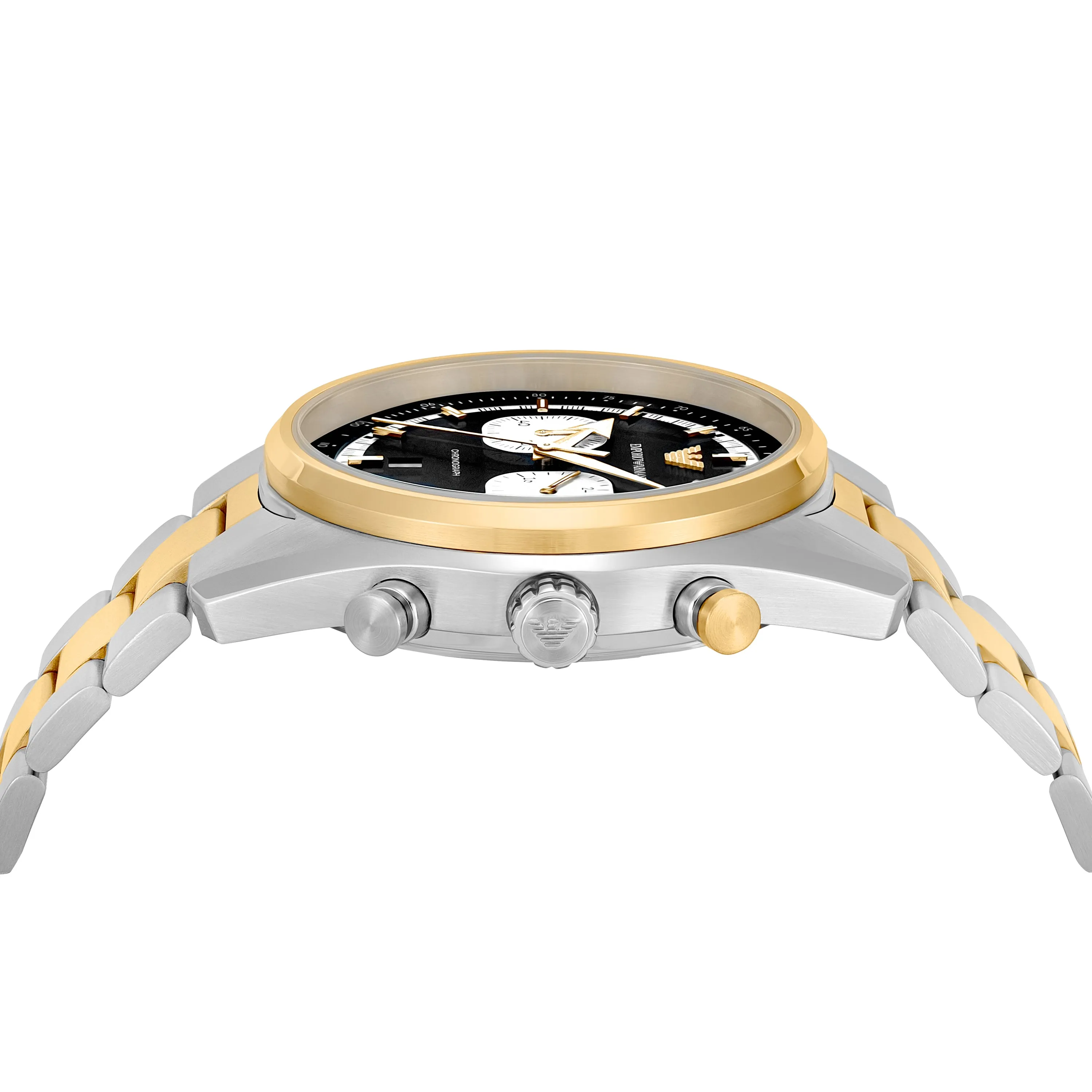 Emporio Armani Chronograph Black Dial Stainless Steel Watch AR11678