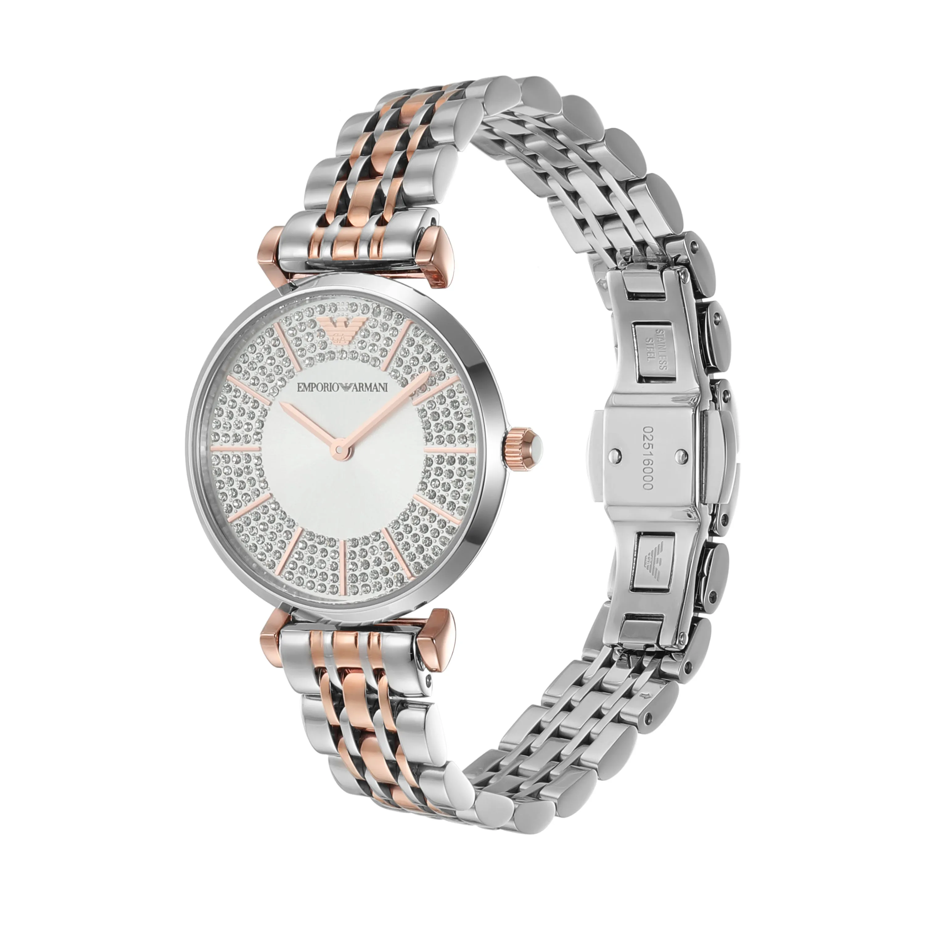 Emporio Armani Eco Luxe Two Tone Women's Watch Stainless Steel AR11537