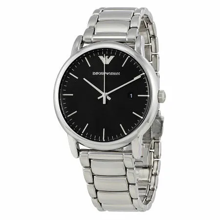 Emporio Armani Luigi Black Dial Steel Men's Watch Model AR2499