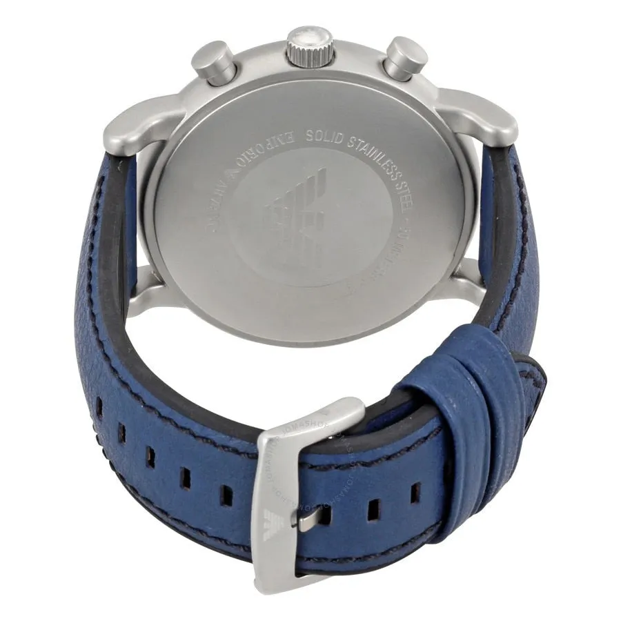 Emporio Armani Luigi Mens Chronograph Watch with Blue Dial AR1969