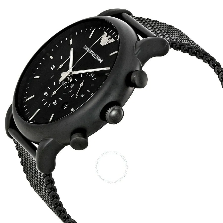 Emporio Armani Men's Black Dial Watch AR1968 for Timeless Elegance