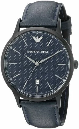 Emporio Armani Mens Dress Blue Analog Quartz Watch AR2479