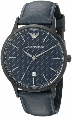 Emporio Armani Mens Dress Blue Analog Quartz Watch AR2479