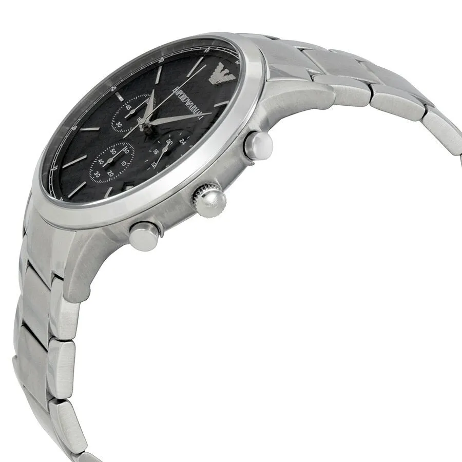 Emporio Armani Men's Navy Chronograph Watch with Date and Water Resistance